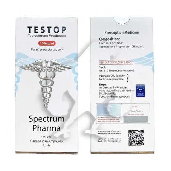 SPECTRUM TESTOP 100mg/ml - ЦЕНА ЗА 10 АМПУЛ